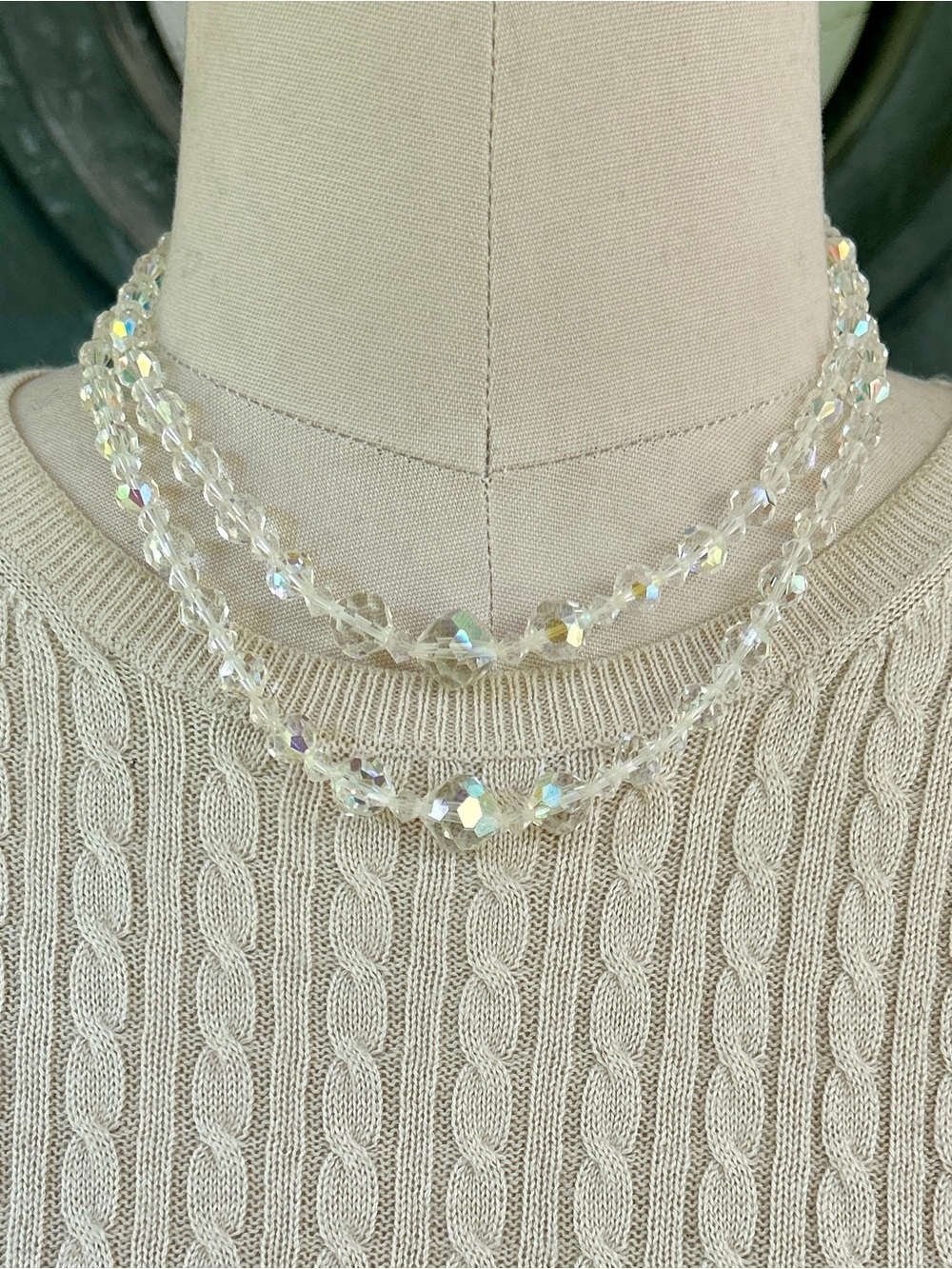 Vintage Double Strand Choker Necklace